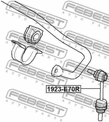 Тяга / стойка стабилизатора FEBEST 1923-E70R - изображение 1
