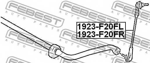 Тяга / стойка стабилизатора FEBEST 1923-F20FR - изображение 1