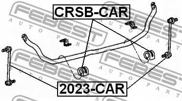 Тяга / стойка стабилизатора FEBEST 2023-CAR - изображение 1