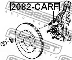 Ступица колеса FEBEST 2082-CARF - изображение 1