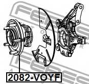 Ступица колеса FEBEST 2082-VOYF - изображение 1