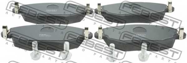 Колодки тормозные дисковые передний <b>FEBEST 2101-GEF</b> - изображение Колодки тормозные дисковые передний <b>FEBEST 2101-GEF</b> - изображение