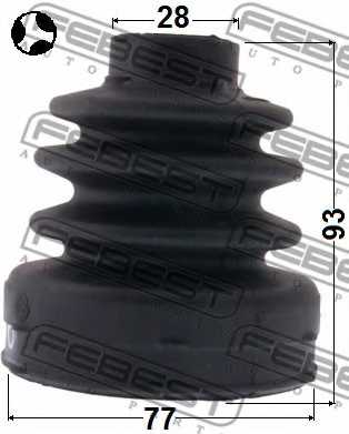 Пыльник приводного вала FEBEST 2115-FOCIIMTT - изображение 1