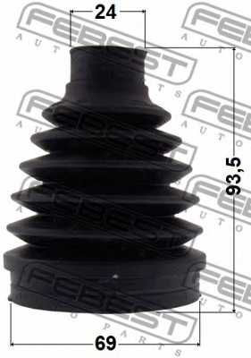 Пыльник приводного вала FEBEST 2115P-KUGR - изображение 1