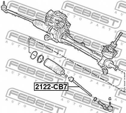 Осевой шарнир рулевой тяги FEBEST 2122-CB7 - изображение 1