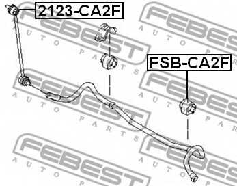 Тяга / стойка стабилизатора FEBEST 2123-CA2F - изображение 1