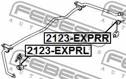 Тяга / стойка стабилизатора FEBEST 2123-EXPRL - изображение 1