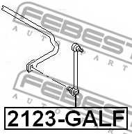 Тяга / стойка стабилизатора FEBEST 2123-GALF - изображение 1