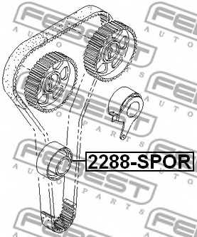Ролик обводной <b>FEBEST 2288-SPOR</b> - изображение 1