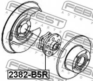 Ступица колеса FEBEST 2382-B5R - изображение 1