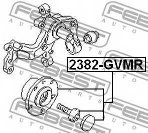 Ступица колеса FEBEST 2382-GVMR - изображение 1