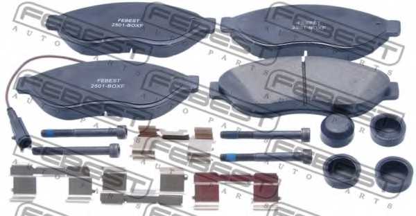 Колодки тормозные дисковые передний <b>FEBEST 2501-BOXF</b> - изображение