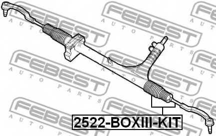 Осевой шарнир рулевой тяги FEBEST 2522-BOXIII-KIT - изображение 1