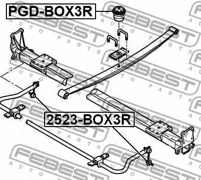 Тяга / стойка стабилизатора FEBEST 2523-BOX3R - изображение 1