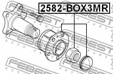 Ступица колеса FEBEST 2582-BOX3MR - изображение 1