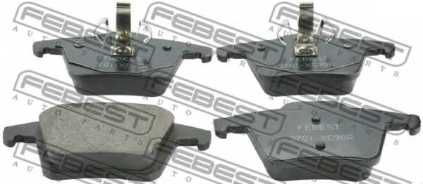 Колодки тормозные дисковые задний <b>FEBEST 2701-XC90R</b> - изображение