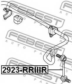Тяга / стойка стабилизатора FEBEST 2923-RRIIIR - изображение 1