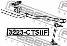 Тяга / стойка стабилизатора FEBEST 3223-CTSIIF - изображение 1