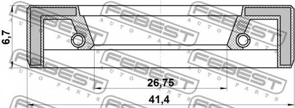Ремкомплект, рулевой механизм FEBEST 95FAY-28410707X - изображение 1