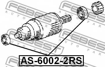 Подшипник FEBEST AS-6002-2RS - изображение 1
