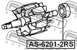 Подшипник шариковый (ALL TOYOTA MITSUBISHI HONDA MAZDA NISSAN) <b>FEBEST AS-6201-2RS</b> - изображение 1