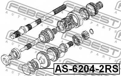 Подшипник FEBEST AS-6204-2RS - изображение 1