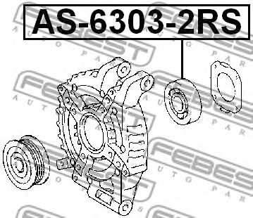 Подшипник FEBEST AS-6303-2RS - изображение 1