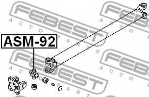 Шарнир продольного вала FEBEST ASM-92 - изображение 1