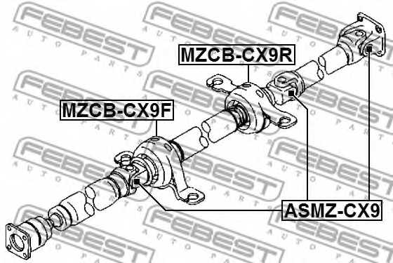 Шарнир продольного вала FEBEST ASMZ-CX9 - изображение 1