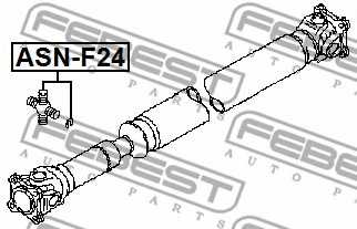 Шарнир продольного вала FEBEST ASN-F24 - изображение 1