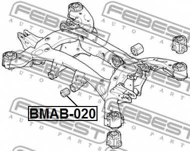 Втулка балки моста FEBEST BMAB-020 - изображение 1
