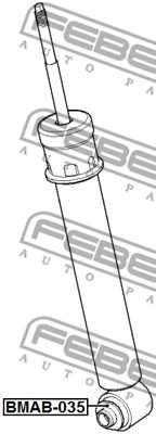 Втулка, амортизатор FEBEST BMAB-035 - изображение 1