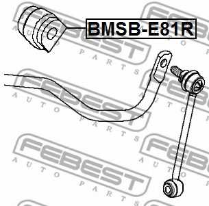 Опора стабилизатора FEBEST BMSB-E81R - изображение 1