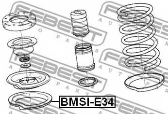 Тарелка пружины FEBEST BMSI-E34 - изображение 1