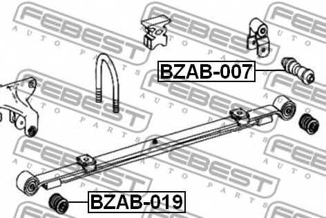 Втулка листовой рессоры FEBEST BZAB-019 - изображение 1