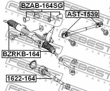 Пыльник рулевого управления FEBEST BZRKB-164 - изображение 1