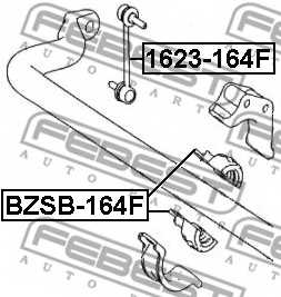 Опора стабилизатора FEBEST BZSB-164F - изображение 1