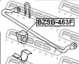 Опора стабилизатора FEBEST BZSB-463F - изображение 1