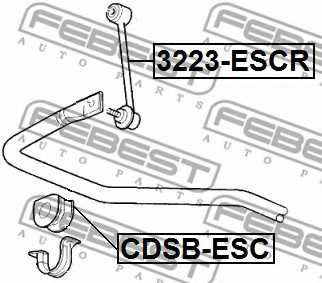 Опора стабилизатора FEBEST CDSB-ESC - изображение 1