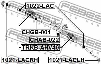 Подвеска рулевого управления FEBEST CHAB-022 - изображение 1