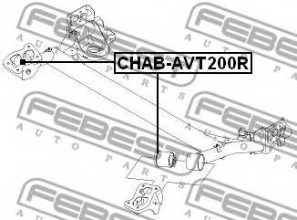 Втулка балки моста FEBEST CHAB-AVT200R - изображение 1