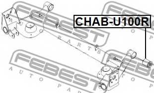 Втулка балки моста FEBEST CHAB-U100R - изображение 1