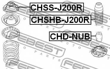 Амортизатор передний <b>FEBEST CHD-NUB</b> - изображение 1