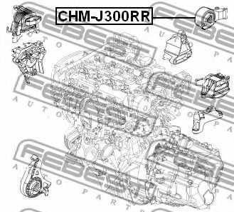 Подвеска двигателя FEBEST CHM-J300RR - изображение 1
