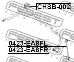 Опора стабилизатора FEBEST CHSB-002 - изображение 1