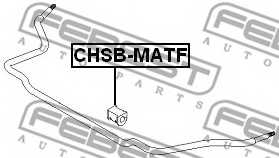 Опора стабилизатора FEBEST CHSB-MATF - изображение 1