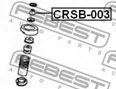Дистанционная труба, амортизатор FEBEST CRSB-003 - изображение 1