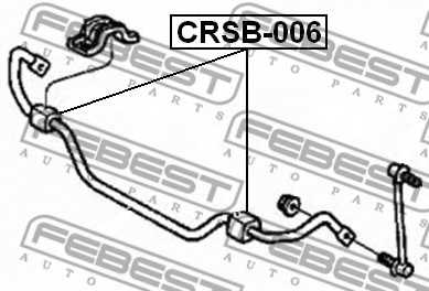 Опора стабилизатора FEBEST CRSB-006 - изображение 1