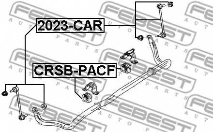Опора стабилизатора FEBEST CRSB-PACF - изображение 1