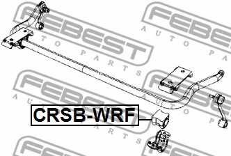 Опора стабилизатора FEBEST CRSB-WRF - изображение 1